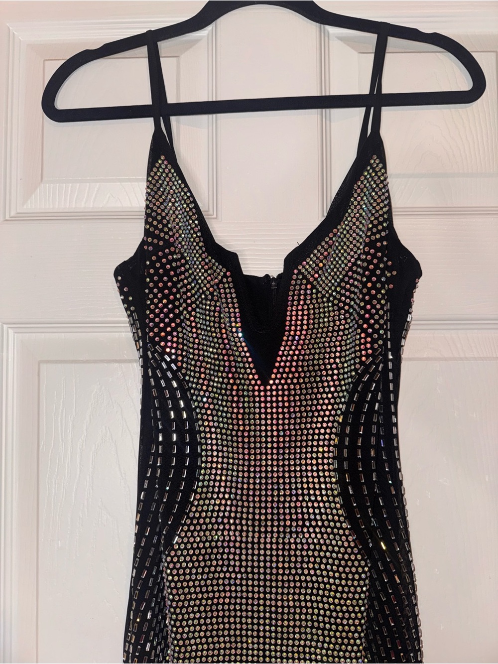 AKIRA Black Sequin-Embellished Girls' One-Piece Bodysuit